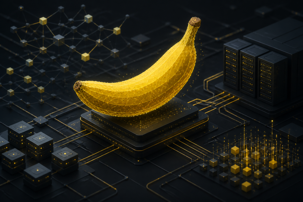 banana next to code editor