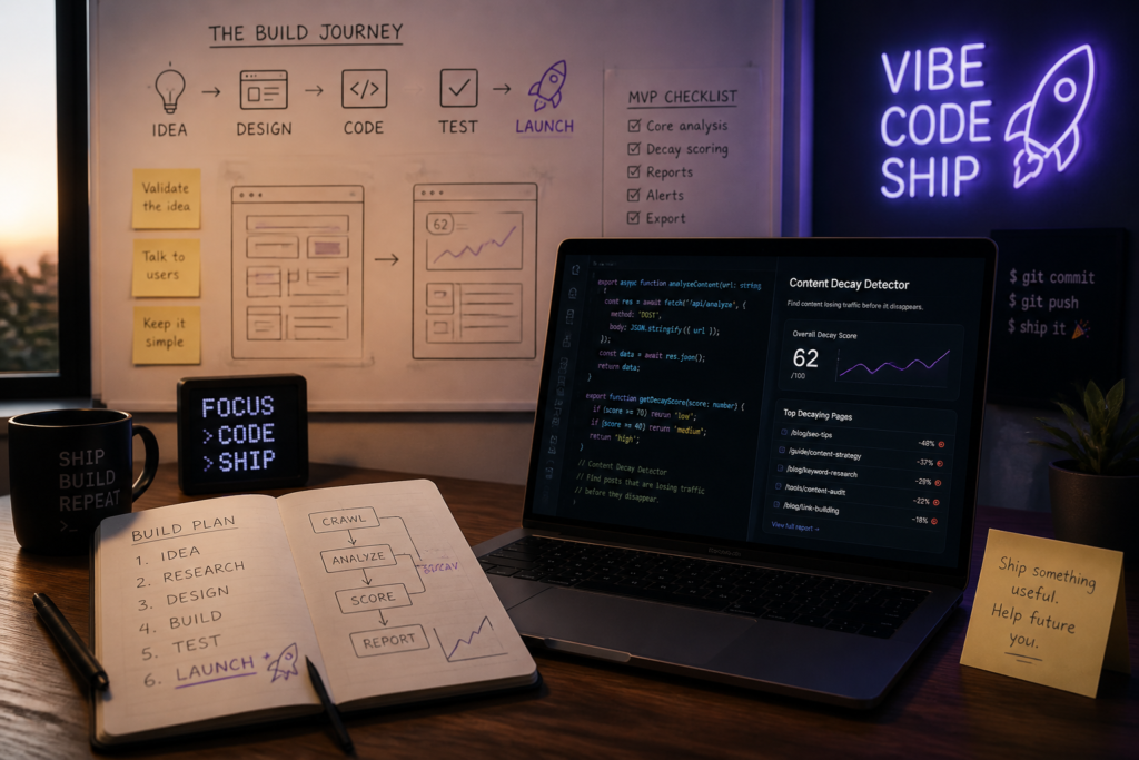 Content Decay Detector dashboard