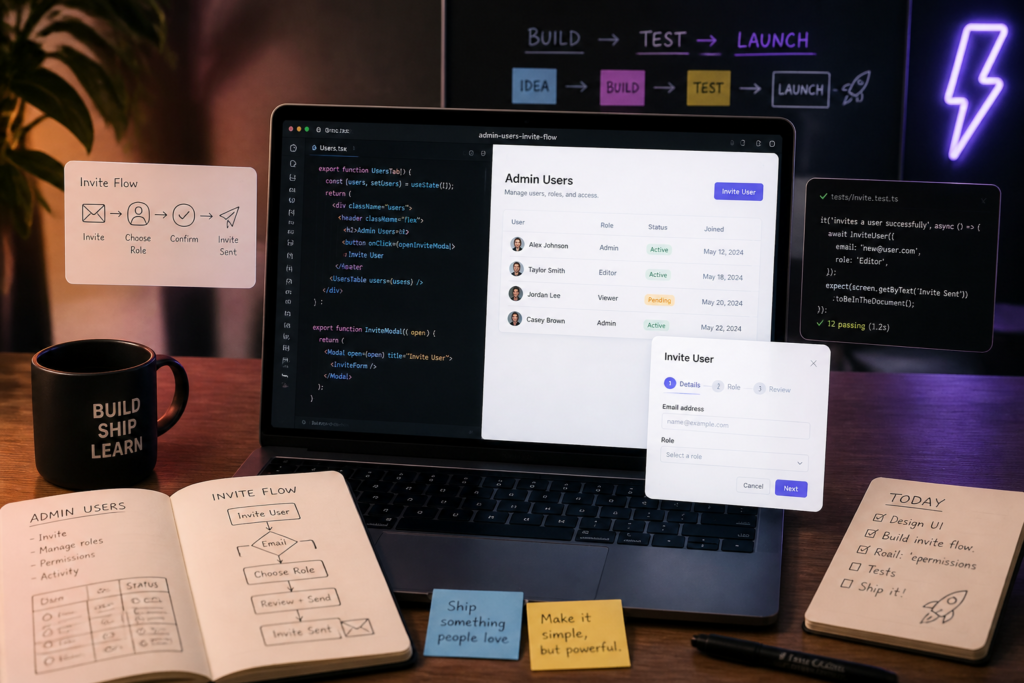 Admin users invite flow
